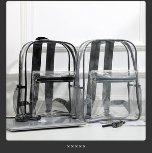 OEM High Quality Customized PVC Bag and School Clear Backpack with Customized Logo - Product Image 2