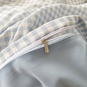 Juego de Ropa de Cama Moderno con Diseño Geométrico a Cuadros, 100% Fibra de Poliéster, 4 Piezas, para Todas las Temporadas, Agradable al Tacto, Diseño Personalizable Nuo - Product Image 5