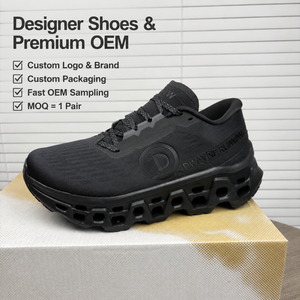 Chaussures de sport de luxe 2026 pour hommes et femmes, en maille tricotée de haute qualité, entièrement noires, semelle Cloud, légères, nouveauté - Product Image 1