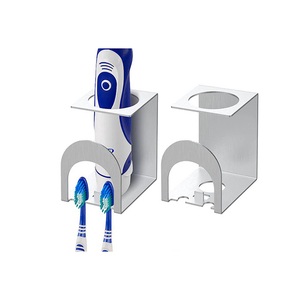 Portaspazzolino bagno <span class=keywords><strong>doccia</strong></span> autoadesivo 3 in 1 portabicchieri dentifricio portaspazzolino elettrico a parete - Product Image 1