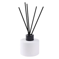 Vente en gros de diffuseur à roseaux fabrication de récipients diffuseur de bouteilles fantaisie diffuseur d'arômes rond de 100ml bouteille en verre