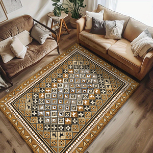 Grande <span class=keywords><strong>tappeto</strong></span> Scandinavian personalizzato stampato in 3D senza restringimento, nessun <span class=keywords><strong>tappeto</strong></span> di lusso per la casa moderna sbiadita - Product Image 3