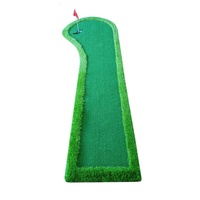 Tapis de putting miniature de golf personnalisé en EVA pour entraînement intérieur/extérieur, livré par le fabricant, idéal pour débuter (pièce unique)