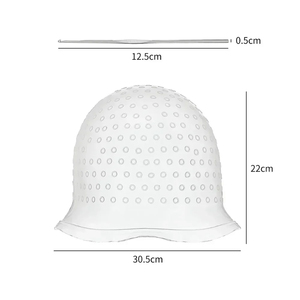 Capuchon de surbrillance en silicone professionnel-Réutilisable avec micro-aiguilles <span class=keywords><strong>pour</strong></span> une coloration précise des cheveux et un glaçage à la maison/au salon - Product Image 6