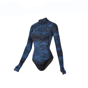 Traje de baño de una pieza con cremallera y estampado tie-dye 2026, traje de baño deportivo <span class=keywords><strong>vintage</strong></span> de manga larga, traje de surf para <span class=keywords><strong>mujer</strong></span>, ropa de playa - Product Image 4