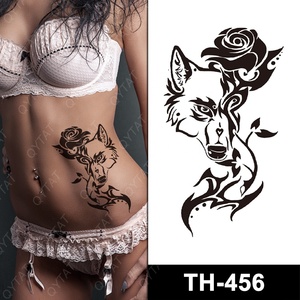 Kit de tatouages temporaires Qianyu pour fête, autocollants de <span class=keywords><strong>tatouage</strong></span> corporel sexy imperméables - Product Image 1