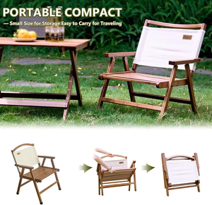 Tables et chaises pliantes en bambou Moso modernes, imperméables, portables, pour l'extérieur, <span class=keywords><strong>table</strong></span> de pique-nique multifonctionnelle pour patio et jardin - Product Image 5