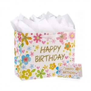 Sac de shopping en carton rose créatif de grande capacité KM personnalisé pour bougies et artisanat, prix de gros - Product Image 3