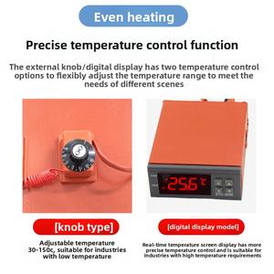 Courroie chauffante pour baril d'huile 200L Chauffe-tambour en résine chimique Réservoir de gaz liquéfié Courroie chauffante en caoutchouc de silicone - Product Image 4