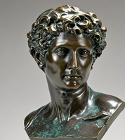 Sculpture de statue de tête de buste de femme de Grèce antique en Bronze grandeur nature personnalisée