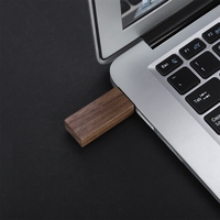 Clé USB en bois avec boîte clé USB U disque cadeau Logo personnalisé clé USB en bois vente en gros