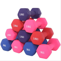 Ensemble d'haltères hexagonaux noirs PINJIAN 6kg 6Lbs équipement de gymnastique Fitness Sport poids à main en fer enduit coloré équipement