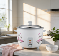 Autocuiseur Électrique Automatique 0,6L-6L en Acier Inoxydable avec Cuve Antiadhésive en Forme de Tambour pour Usage Domestique et Hôtelier, avec Tasse de Mesure – Vente en Gros