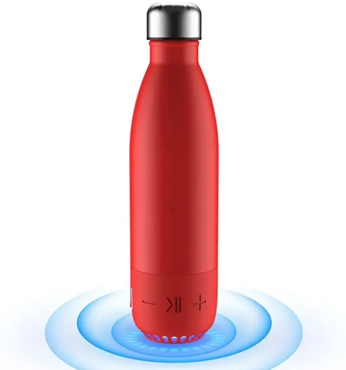 लोकप्रिय 3-में-1 कोला की बोतल स्मार्ट स्टेनलेस स्टील स्पीकर पानी की बोतल (करने के लिए आपको याद दिलाने के लिए चमकता रहने हाइड्रेटेड)