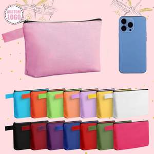 Color Customization Small Canvas Sundries Pencils Stationery Tool Storage Best Sales Promotional Oem <b>Makeup</b> <b>Bags</b> - Product Image 3