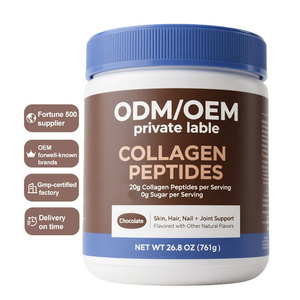 OEM/ODM Schokoladenaroma-Kollagenpeptide-Pulver zur Unterstützung der Hautelastizität, Haarstärke, Nagel- und Gelenkgesundheit, 0g Zucker - Product Image 1