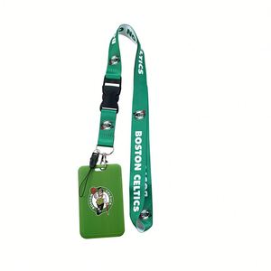 Porte-badge d'identification de basketball personnalisé avec cordon, étui rigide en plastique pour le travail, l'école, les cartes de proximité et les licences - Product Image 3