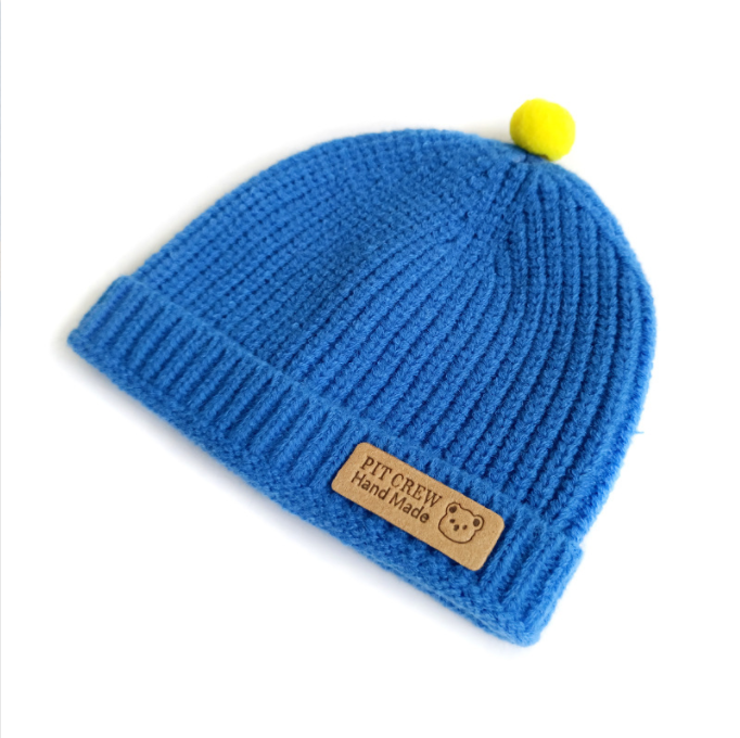 Детская вязаная шапка для мальчиков и девочек, модная индивидуальная теплая зимняя шапка