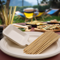 Assiettes Modernes en Bagasse Biodégradables Écologiques Oasis – Vaisselle Jetable pour Fêtes, Camping, Traiteur – Fabriqué en Chine