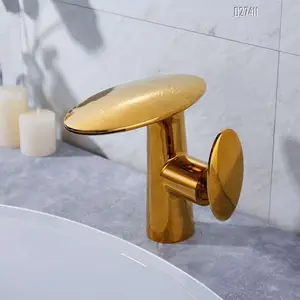 brass single handle taps one hole waterfall mixer sinks faucets face bathroom wash basin faucet