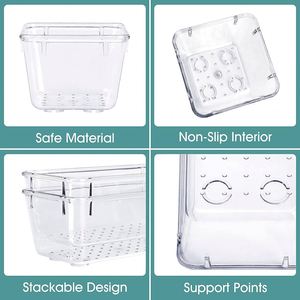 Sports Basket 25 PCS Clear Plastic <b>Drawer</b> Organizers 4-Size Versatile Bathroom Vanity Trays Storage Bins <b>Makeup</b> Gadgets Utensils - Product Image 5