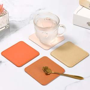 Posavasos Personalizados Sy89 con Logotipo, Posavasos de Cuero PU en Blanco para Café, Té, Leche, Jugo, en Oferta - Product Image 6