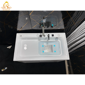 Mueble de Baño para Mascotas, Lavabo de Acrílico Ecológico, Resistente al Agua, de Lujo, para Perros y Gatos - Product Image 4