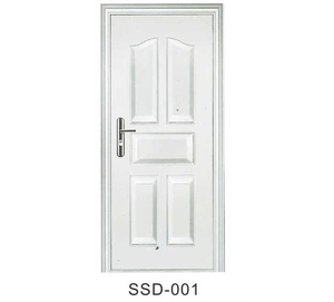 Puerta Exterior de Seguridad de acero inoxidable Puerta de entrada principal de metal para el hogar - Product Image 4