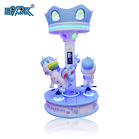 Mini manèges à pièces à 3 joueurs jeu d'intérieur petit carrousel Kiddie Ride jeux d'arcade