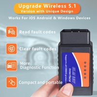 Escáner de coche ELM 327 V2.1 de alta calidad OBD2 lector de código con WIFI para IOS herramienta de diagnóstico electrónico para diagnóstico de coche