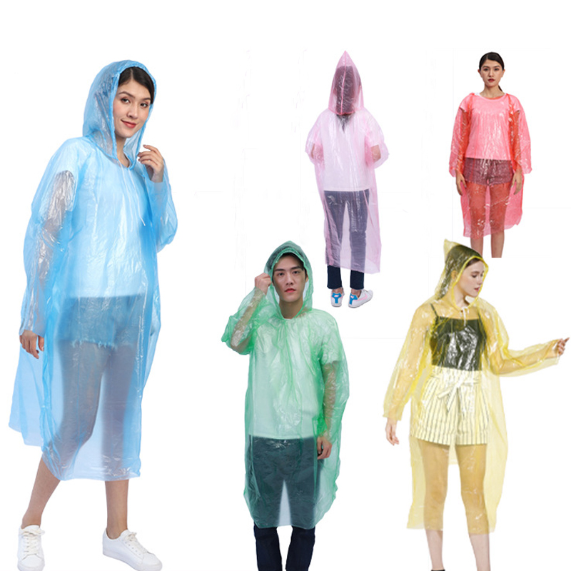 poncho transparent de pluie