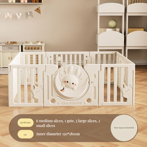 Vendita calda recinzione bambino box pieghevole per bambini in plastica per interni set completi Corrales Para Bebes box con scivolo e casetta - Product Image 2