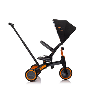 Tricycle de luxe pour bébé, tricycle pour enfants avec pare-soleil et barre de poussée, tricycle à 3 roues pour enfants, poussette pliable pour enfants - Product Image 4