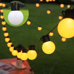 Guirnalda <span class=keywords><strong>de</strong></span> <span class=keywords><strong>Luces</strong></span> Solares LED G50 <span class=keywords><strong>de</strong></span> Diseño Novedoso, Luz Blanca Cálida, IP44 Impermeable, Ángulo <span class=keywords><strong>de</strong></span> Haz <span class=keywords><strong>de</strong></span> 360°, 5000 Horas <span class=keywords><strong>de</strong></span> Funcionamiento, Decoración Navideña - Product Image 3