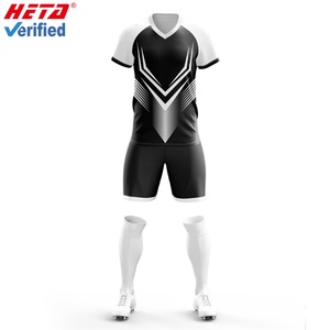 ชุดฟุตบอลพิมพ์ลายดีไซน์ใหม่สำหรับผู้ชาย เสื้อฟุตบอลระบายอากาศ กางเกงขาสั้น ชุดฟุตบอลแบบซับลิเมชั่น - Product Image 6