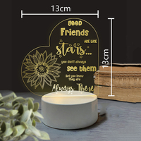 Lampe de table 3D LED en acrylique sans fil, kit de décoration d'intérieur, lampe de bureau, lampe 3D créative, spéléologie