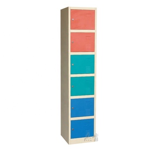 Venta al por Mayor de Casilleros Metálicos Económicos para Gimnasio, Casillero Individual de Acero con 6 Puertas, Organizador Metálico para Escuela - Product Image 2