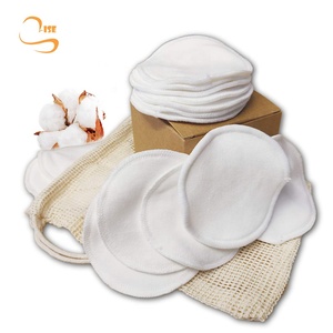 Offre Spéciale 3 couches 3.15 "doux À Tricoter Lingettes Faciales Zéro Déchets Réutilisables Tampons En Coton Biologique - Product Image 1