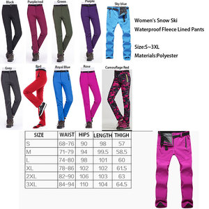 Fábrica Direta Respirável Neve Esqui Windproof Quente Soft-Shell Fleece Calças Isoladas Caminhadas Montanha Calças para homens mulheres - Product Image 2
