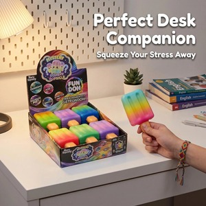 Divertidos Juguetes Sensoriales Doho Squishy con Forma de Paleta de Helado |   Juguetes Sensoriales Antiestrés Suaves, Estrujables y Blandos para Todas las Edades - Product Image 2