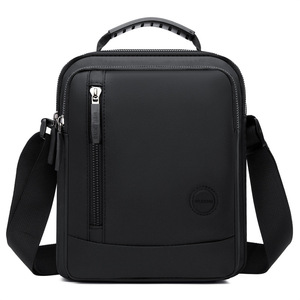 New Men's Multifunctional Crossbody <b>Bag</b> Lightweight Zipper Closure Embossed Logo All Seasons Daily Use - Product Image 3