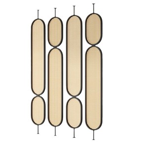 Vách ngăn kính xoay 3 tấm khung kim loại hiện đại dùng cho phòng khách, lối vào nhà ở, thương mại, biệt thự, khách sạn - Product Image 5