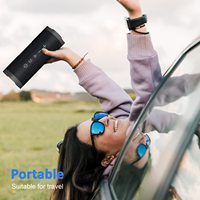 Speaker Portabel RGB Nirkabel BT Outdoor IPX5 Tahan Air Stereo Super Bass Soundbar Hands-Free Kompatibel TWS untuk Gaming Desktop