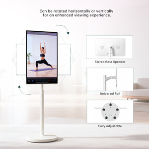 Rechargeable Android LED Touch Screen Full HD 40-75Hz Smart Interactive <strong>Portable</strong> <strong>TV</strong> White Cabinet Wheels Led &amp; Lcd <strong>Tvs</strong> - Product Image 3