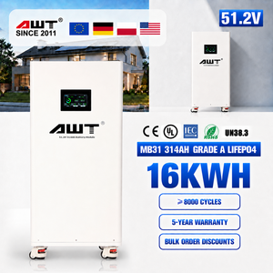 Batterie LiFePO4 JK V19 BMS 48V 51.2V 314Ah 16kWh avec roues pour stockage d'énergie, en stock en Pologne - Product Image 1