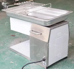 Mesin pemotong daging sapi segar otomatis, mesin pemotong pengiris daging babi untuk rumah