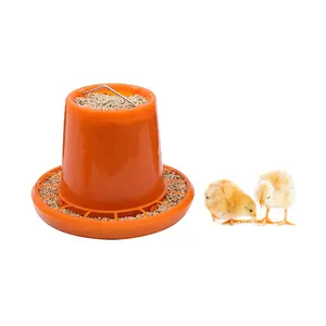 Good price 10kg Hanging Plastic Poultry Broiler / Hen Manual Feeders For Chicken with handle