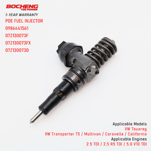 หัวฉีดน้ำมันดีเซล 0986441561 หัวฉีดปั๊ม 0414720260 หัวฉีดยูนิตอินเจคเตอร์ 07Z130073F สำหรับรถยนต์ VW T5 Transporter Touareg 2.5 5.0 TDI - Product Image 1