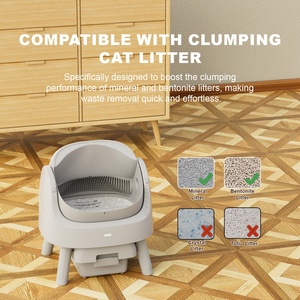 Bac à litière intelligent automatique pour chat avec détection infrarouge multiple, roulement automatique, contrôle des odeurs, en PP, conception ouverte - Product Image 4
