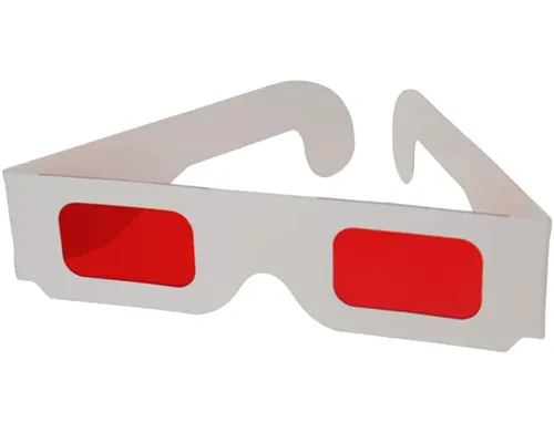 Rot-blaue 3D-Brille Rahmen harz linse Einfacher Stil 3D-Filmspiel